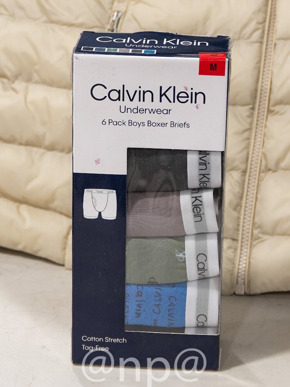 Calvin Klein Youth Cotton Stretch Boxer Brief Underwear Multicolor 6-Pack